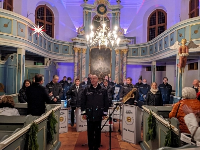 Benefizkonzert des Landespolizeiorchesters in der Stadtkirche am 03.12.2022 © Amt Stavenhagen