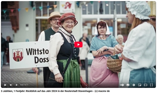 Rückblick auf das Festjahr 2024&nbsp;&copy;&nbsp;Amt Stavenhagen
